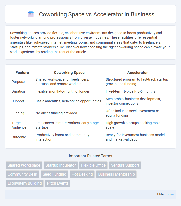 Accelerator vs Coworking Space in Business - What is The Difference?