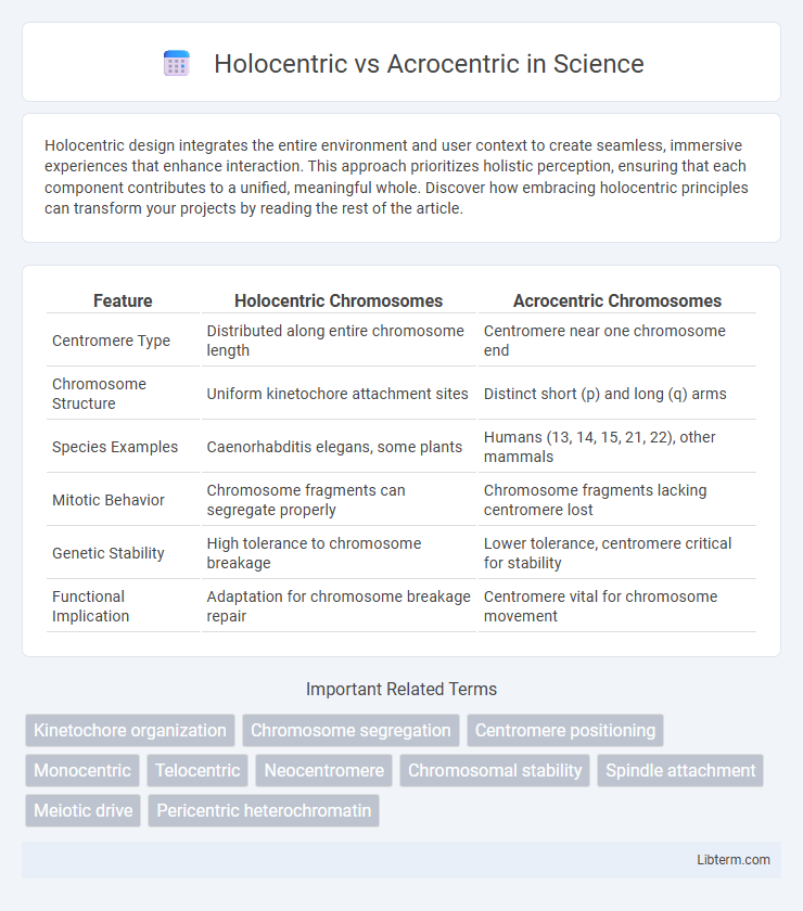 Acrocentric vs Holocentric in Science - What is The Difference?
