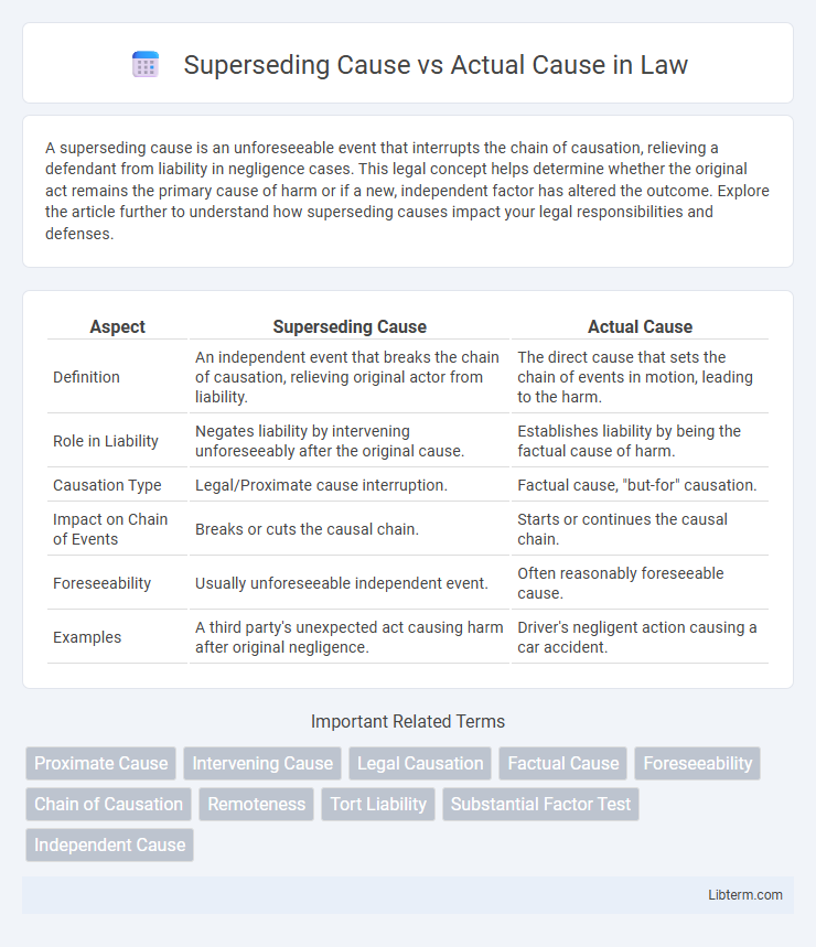 Actual Cause vs Superseding Cause in Law - What is The Difference?