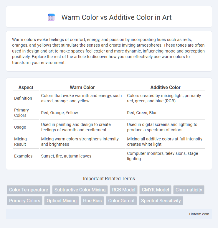 Additive Color vs Warm Color in Art - What is The Difference?
