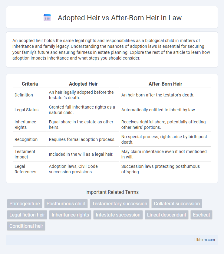 After-Born Heir vs Adopted Heir in Law - What is The Difference?