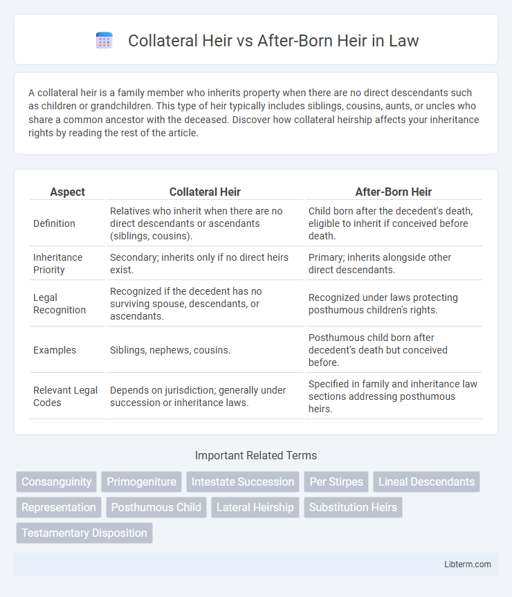 After-Born Heir vs Collateral Heir in Law - What is The Difference?