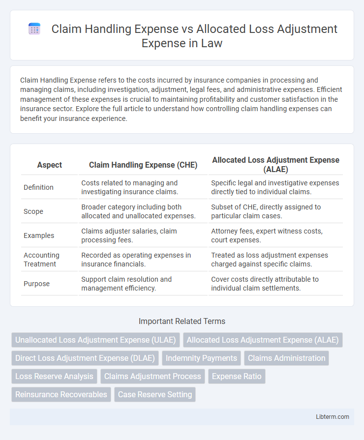 Allocated Loss Adjustment Expense vs Claim Handling Expense in Law - What is The Difference?