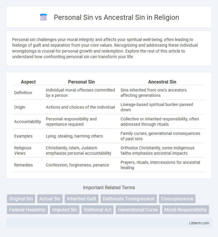 Ancestral Sin vs Personal Sin in Religion - What is The Difference?