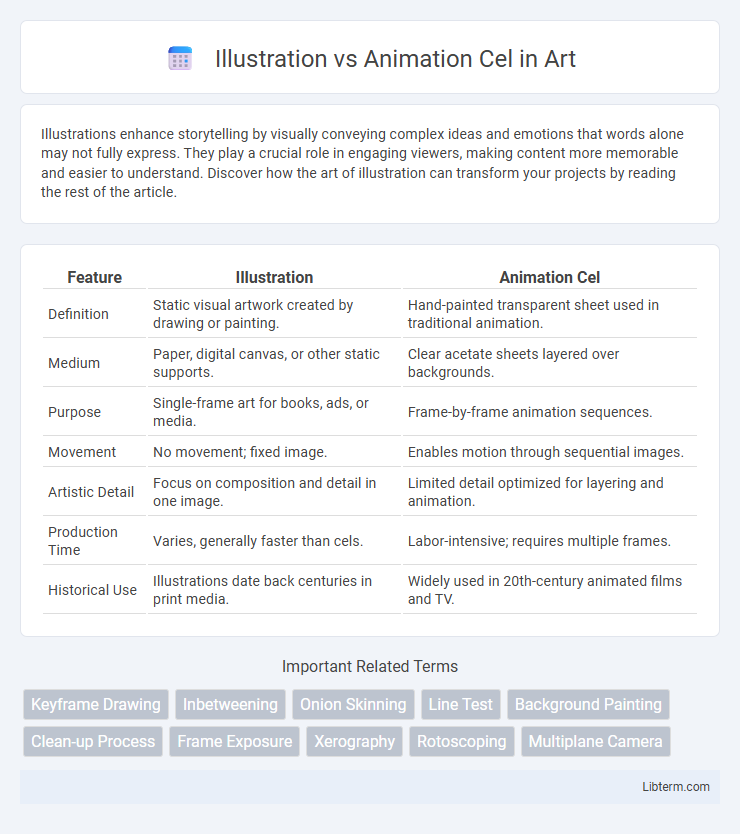 Animation Cel vs Illustration in Art - What is The Difference?