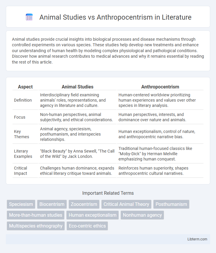 Anthropocentrism vs Animal Studies in Literature - What is The Difference?