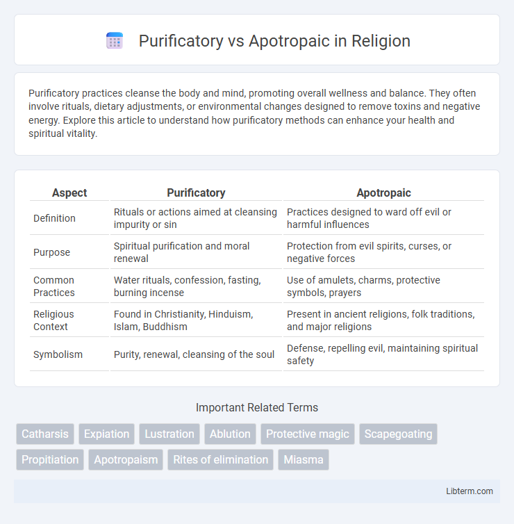 Apotropaic vs Purificatory in Religion - What is The Difference?