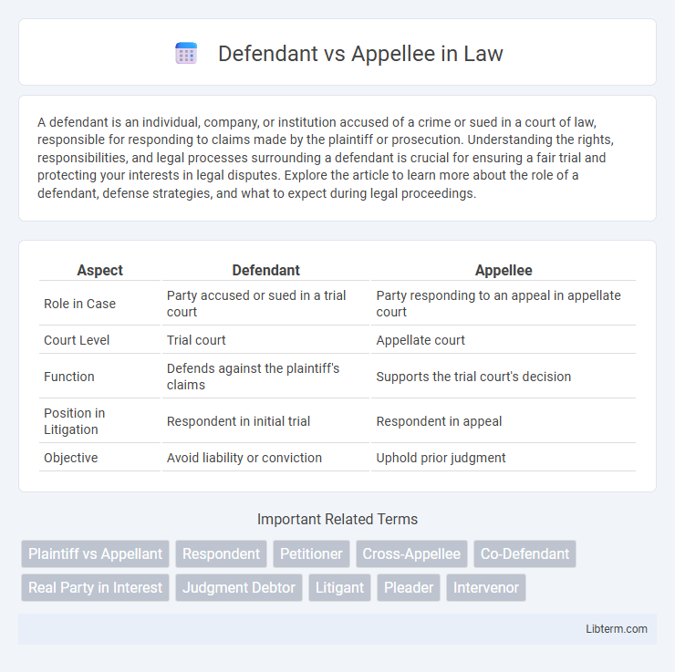 Appellee vs Defendant in Law - What is The Difference?