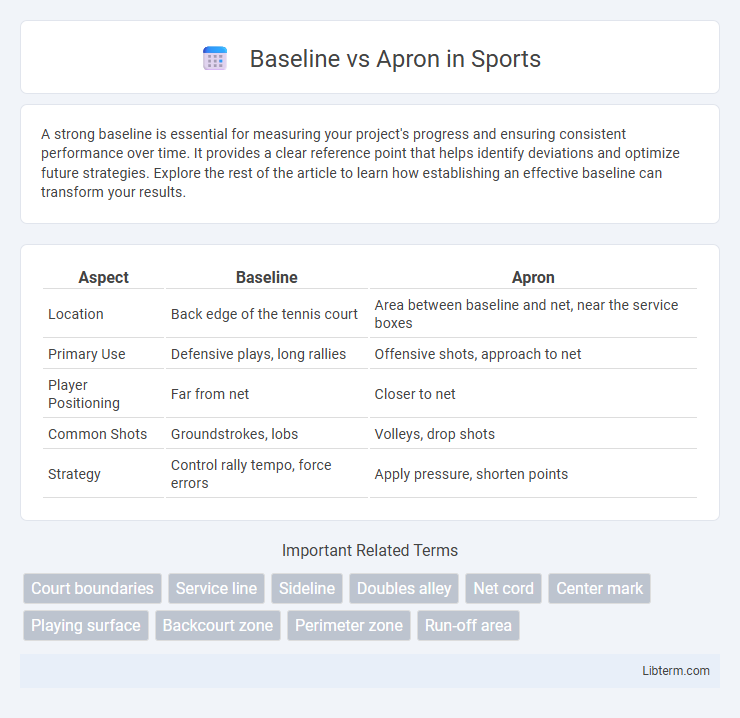 Apron vs Baseline in Sports - What is The Difference?
