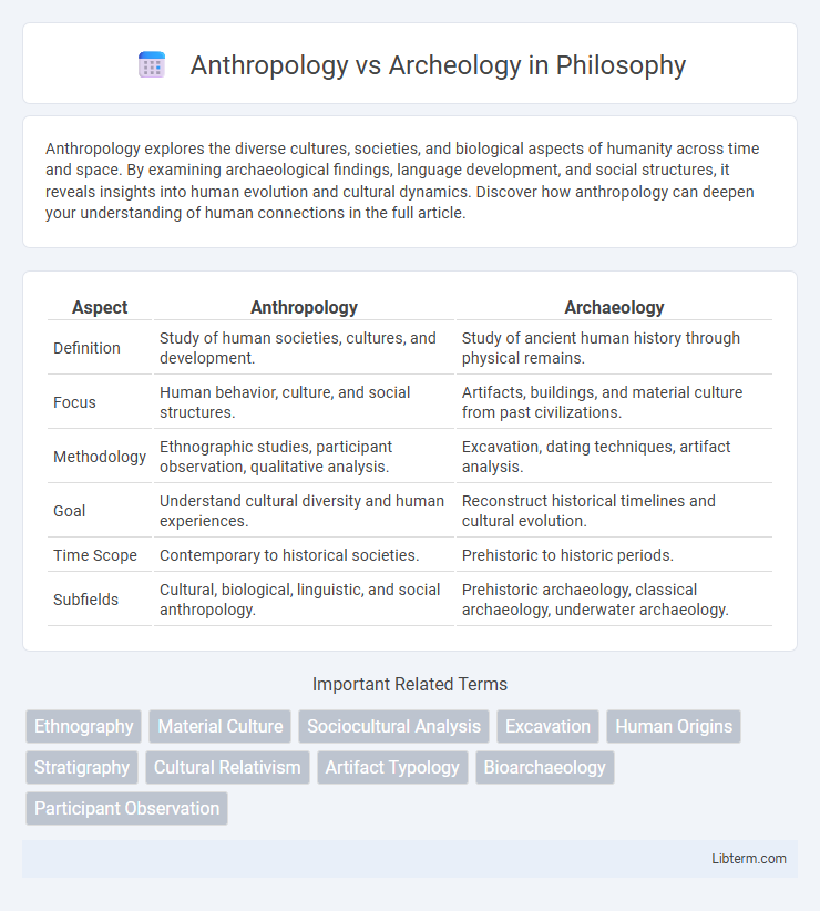 Archeology vs Anthropology in Philosophy - What is The Difference?