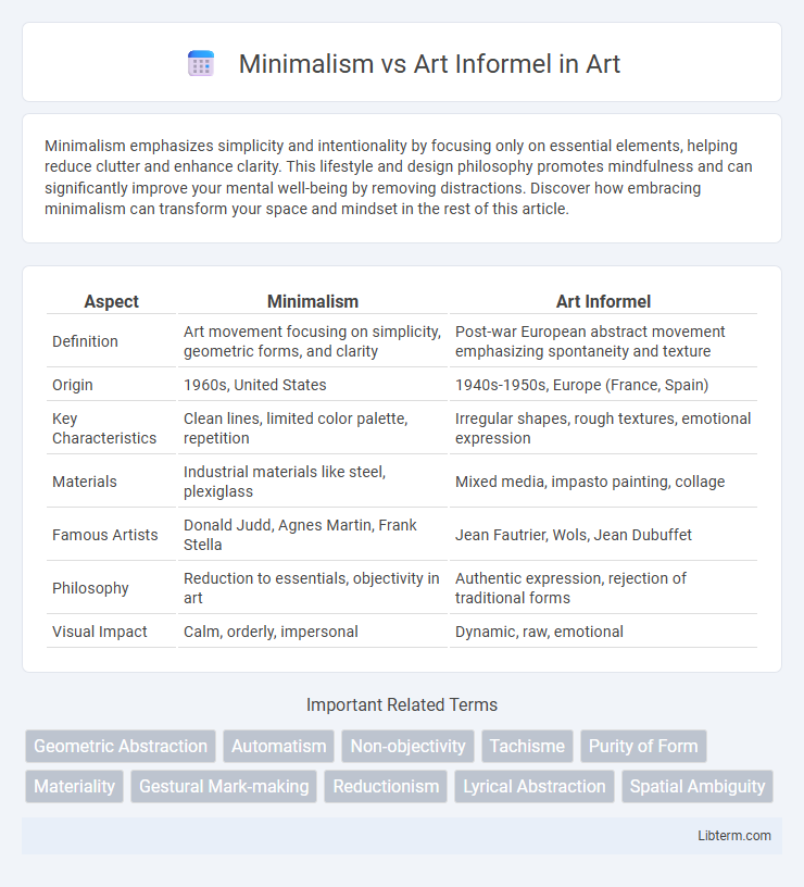 Art Informel vs Minimalism in Art - What is The Difference?