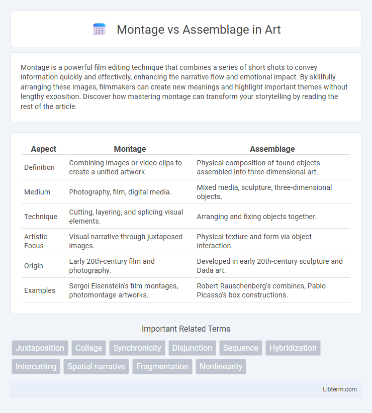 Assemblage vs Montage in Art - What is The Difference?