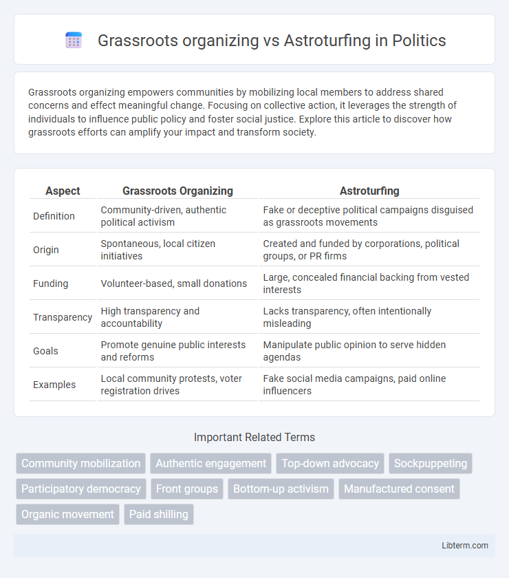 Astroturfing vs Grassroots organizing in Politics - What is The Difference?