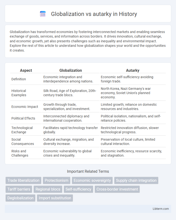 autarky vs Globalization in History - What is The Difference?