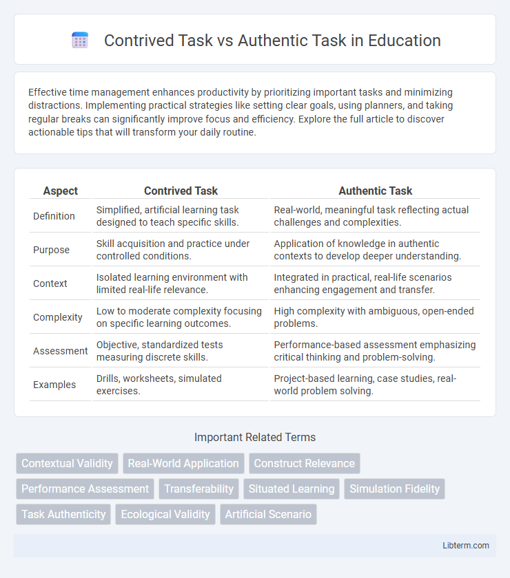 Authentic Task vs Contrived Task in Education - What is The Difference?