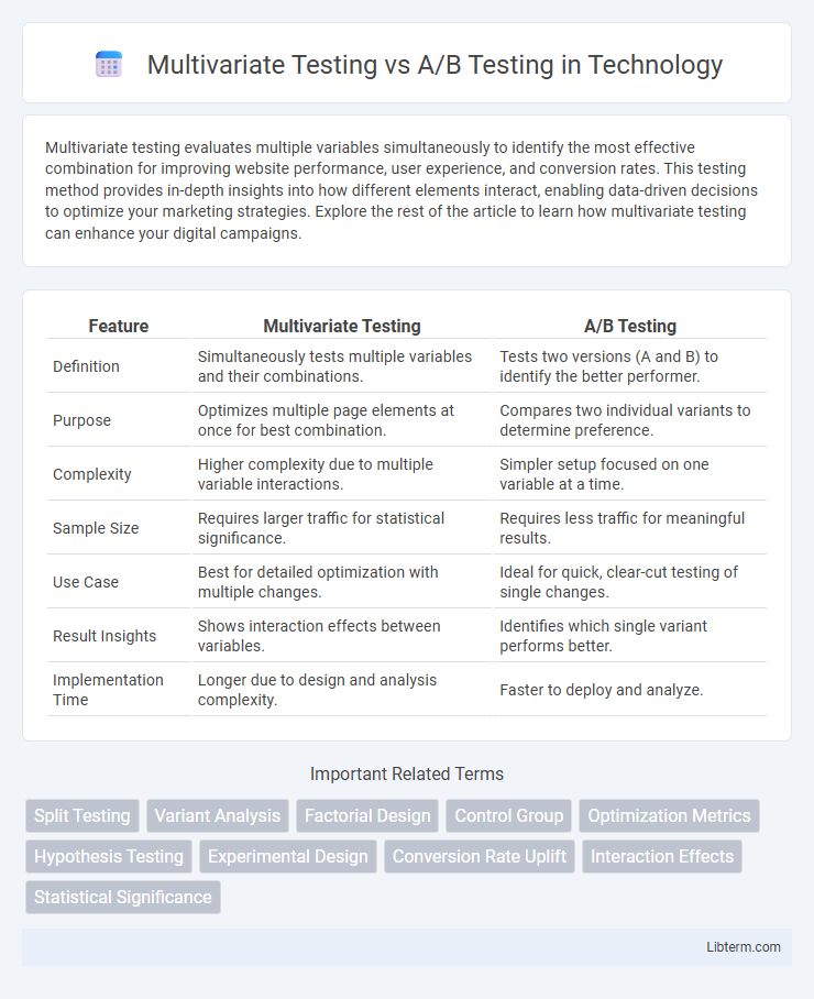 A/B Testing vs Multivariate Testing in Technology - What is The Difference?