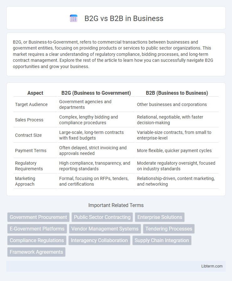 B2B vs B2G in Business - What is The Difference?