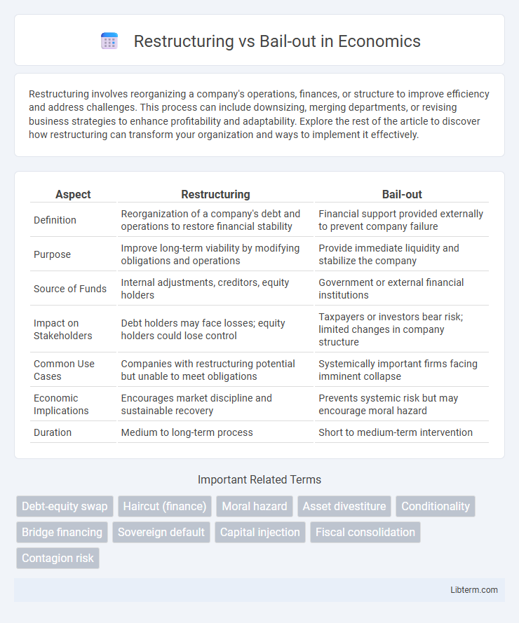 Bail-out vs Restructuring in Economics - What is The Difference?
