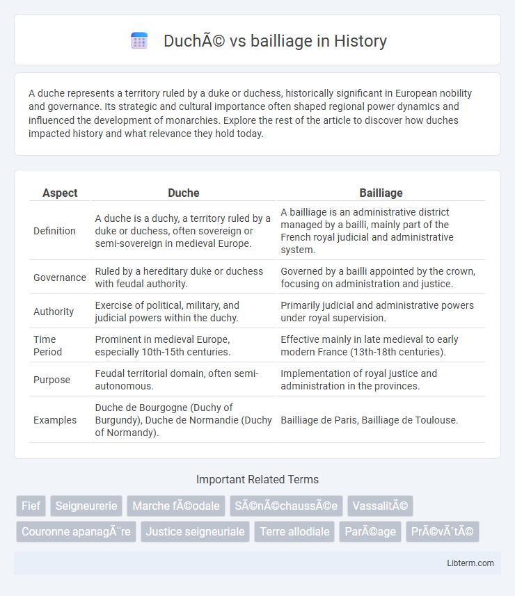 bailliage vs Duché in History - What is The Difference?