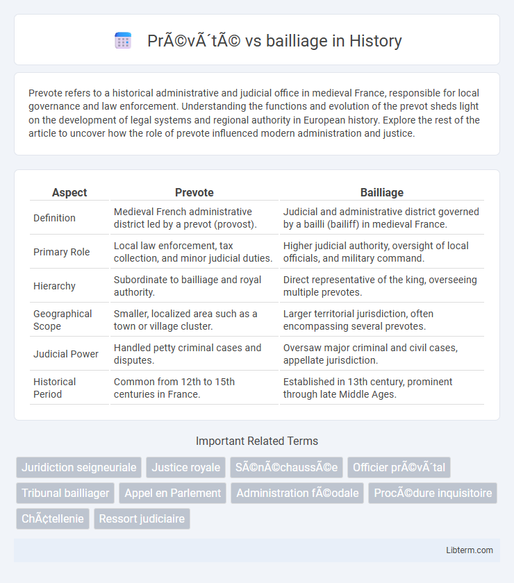 bailliage vs Prévôté in History - What is The Difference?