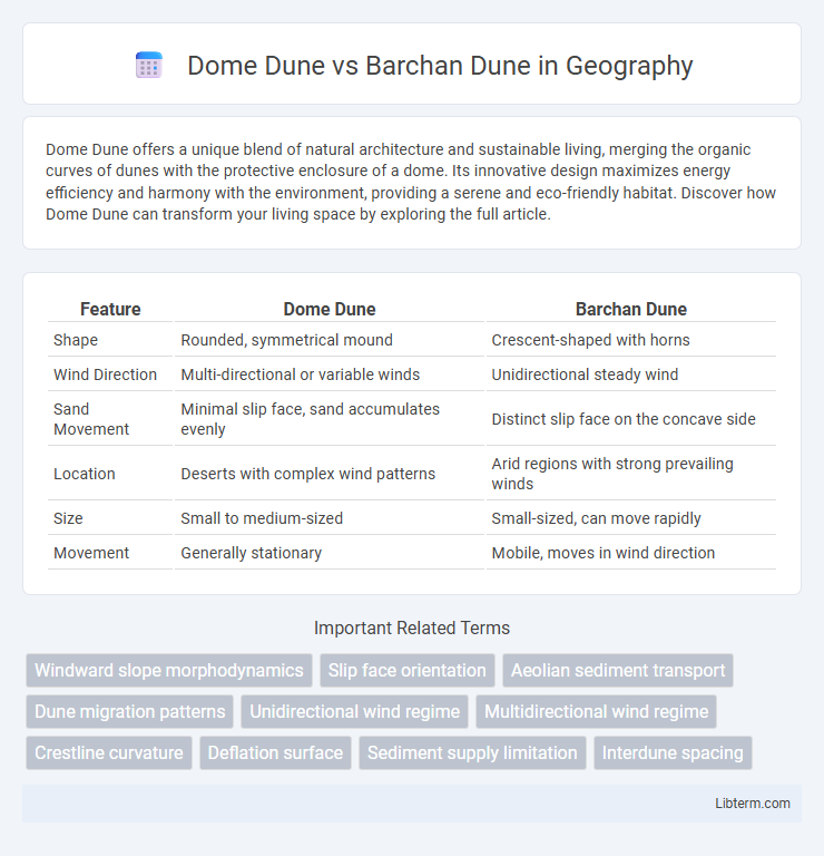 Barchan Dune vs Dome Dune in Geography - What is The Difference?