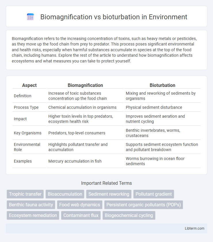 bioturbation vs Biomagnification in Environment - What is The Difference?