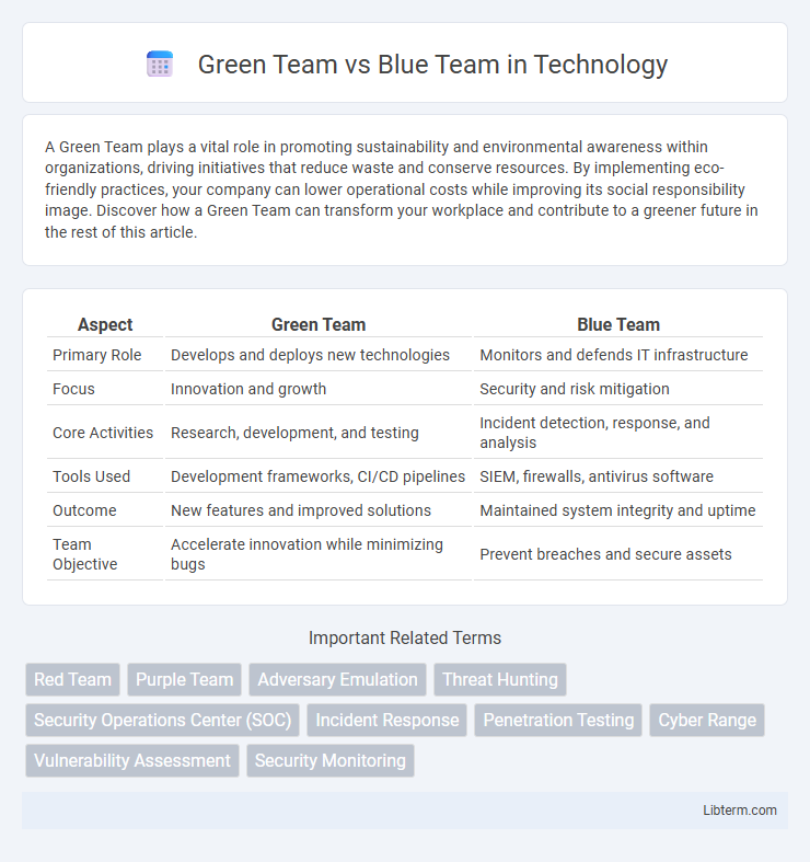 Blue Team vs Green Team in Technology - What is The Difference?