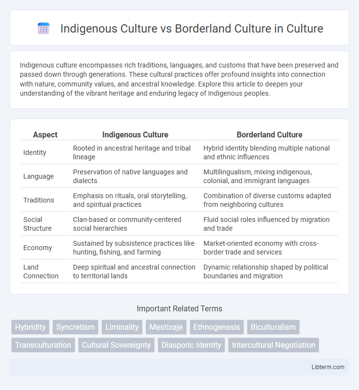 Borderland Culture vs Indigenous Culture in Culture - What is The Difference?