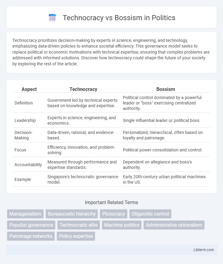 Bossism vs Technocracy in Politics - What is The Difference?