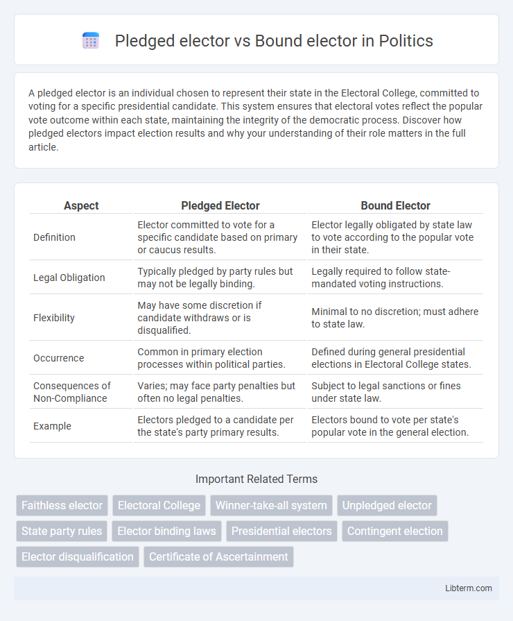 Bound elector vs Pledged elector in Politics - What is The Difference?