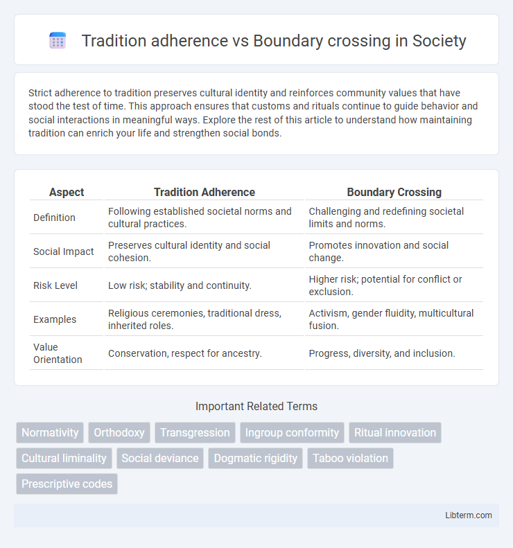 Boundary crossing vs Tradition adherence in Society - What is The Difference?