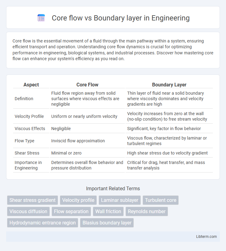 Boundary layer vs Core flow in Engineering - What is The Difference?