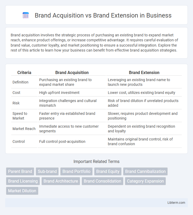 Brand Extension vs Brand Acquisition in Business - What is The Difference?