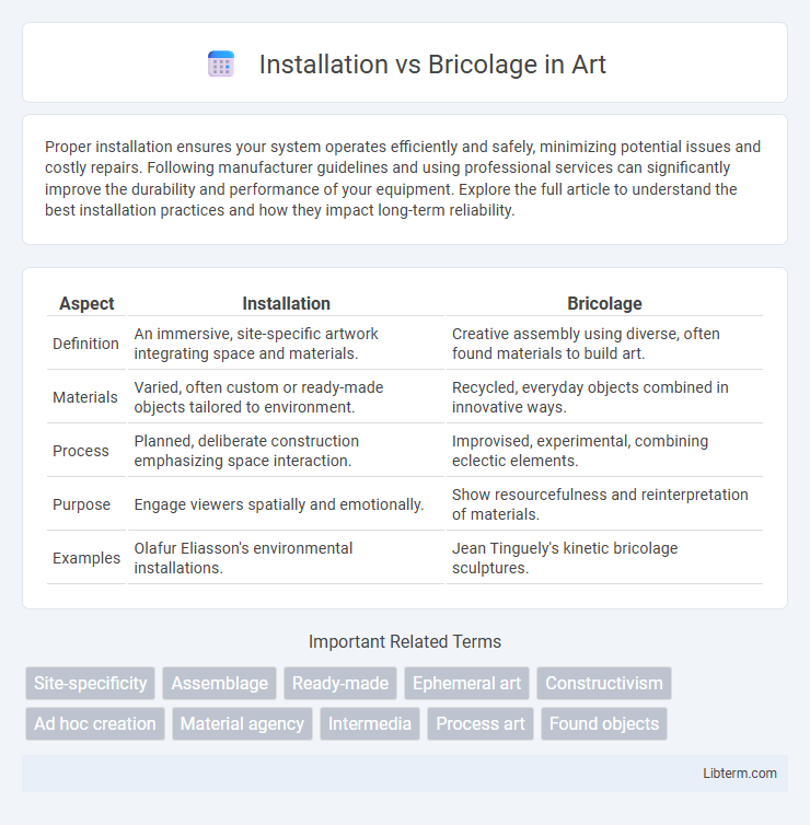 Bricolage vs Installation in Art - What is The Difference?