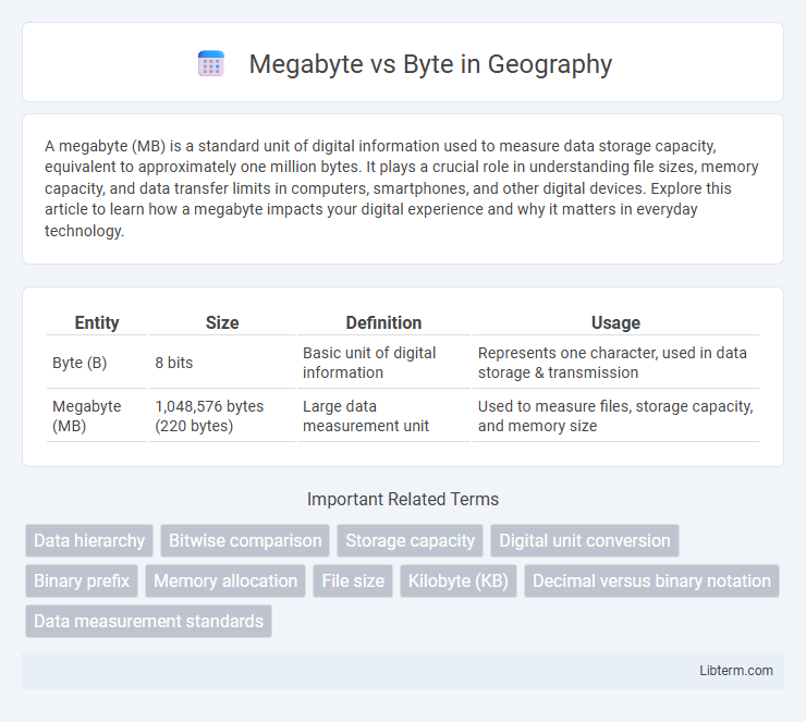 Byte vs Megabyte in Geography - What is The Difference?