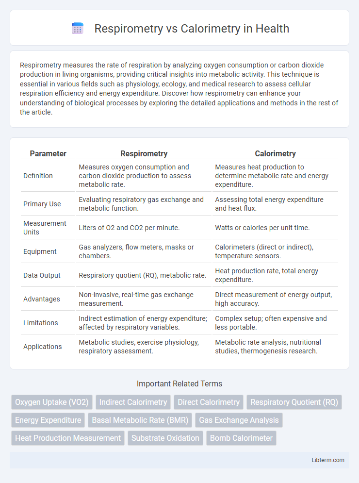 Calorimetry vs Respirometry in Health - What is The Difference?