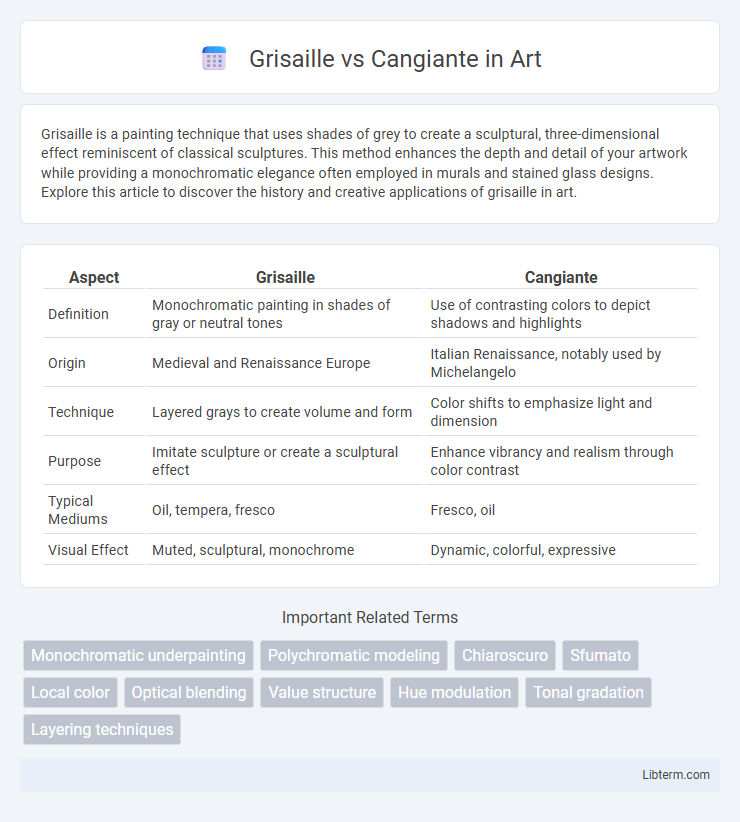 Cangiante vs Grisaille in Art - What is The Difference?