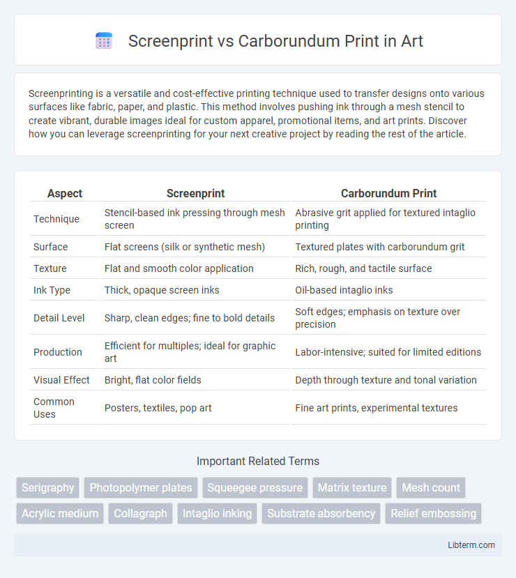 Carborundum Print vs Screenprint in Art - What is The Difference?