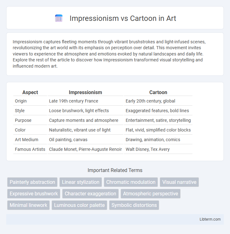 Cartoon vs Impressionism in Art - What is The Difference?