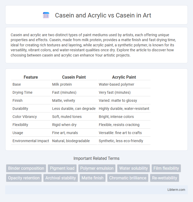 Casein vs Casein and Acrylic in Art - What is The Difference?