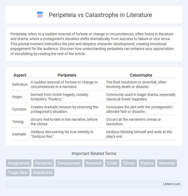 Catastrophe vs Peripeteia in Literature - What is The Difference?