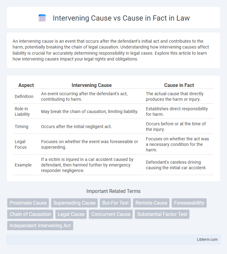 Cause in Fact vs Intervening Cause in Law - What is The Difference?
