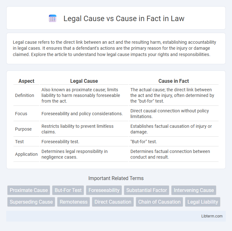 Cause in Fact vs Legal Cause in Law - What is The Difference?