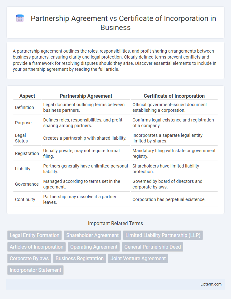 Certificate of Incorporation vs Partnership Agreement in Business - What is The Difference?