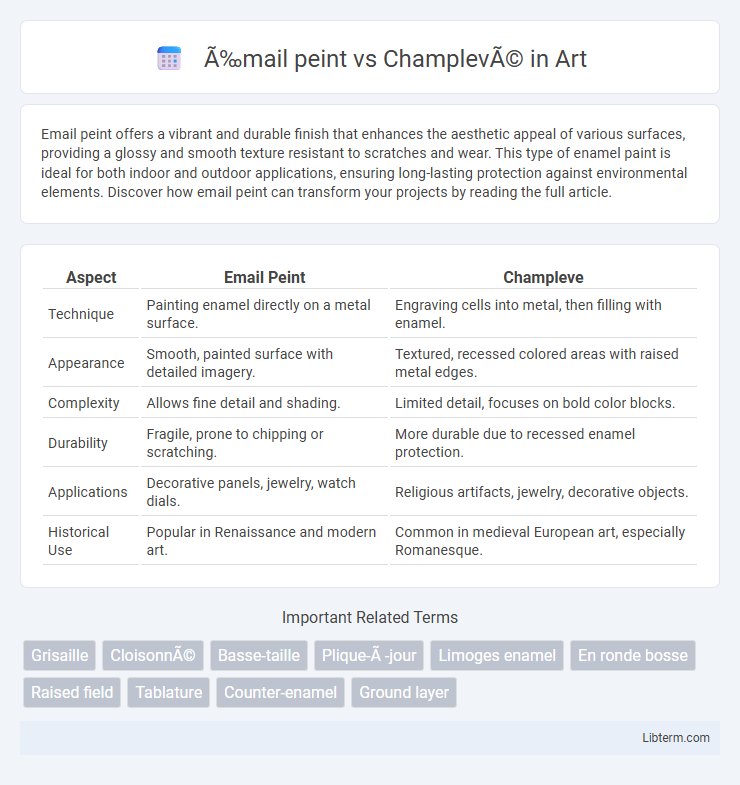 Champlevé vs Émail peint in Art - What is The Difference?