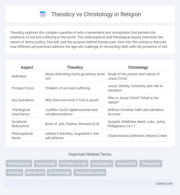 Christology vs Theodicy in Religion - What is The Difference?