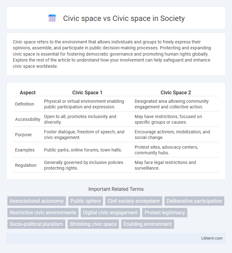 Civic space vs Civic space in Society - What is The Difference?