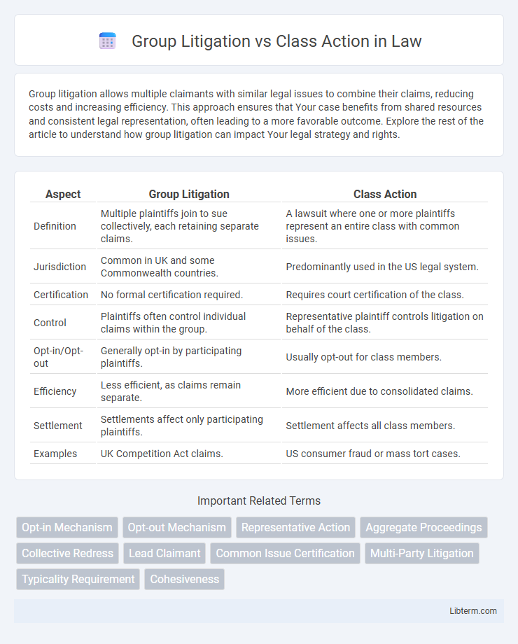 Class Action vs Group Litigation in Law - What is The Difference?