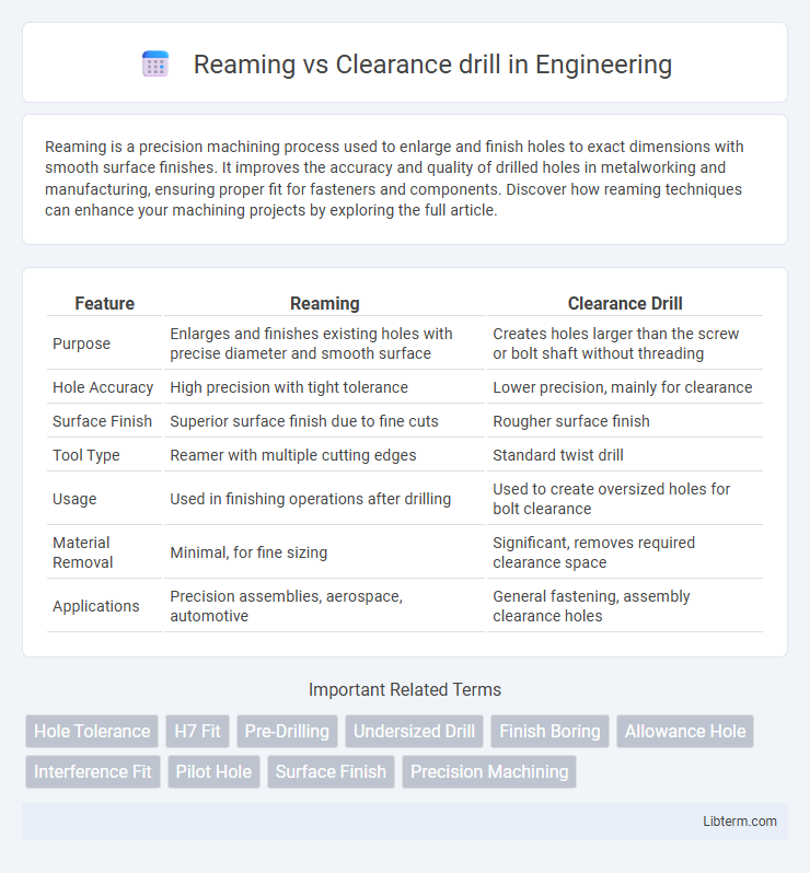 Clearance drill vs Reaming in Engineering - What is The Difference?
