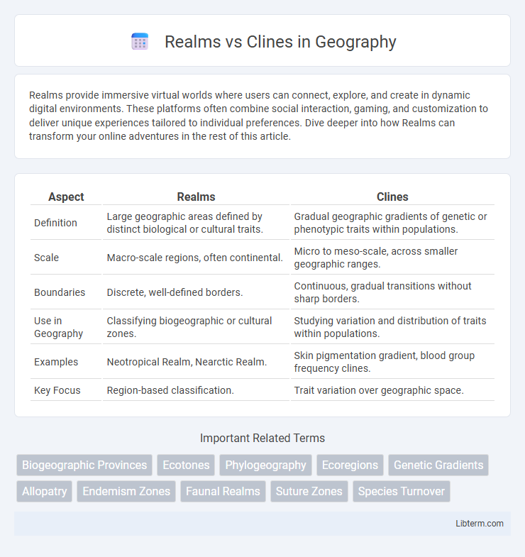Clines vs Realms in Geography - What is The Difference?